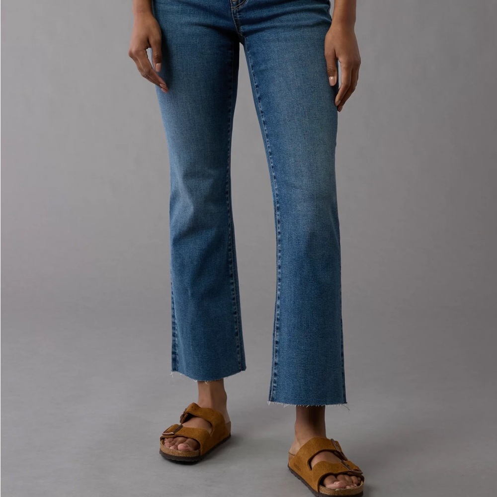 Women's Blue Straight-Leg Jeans